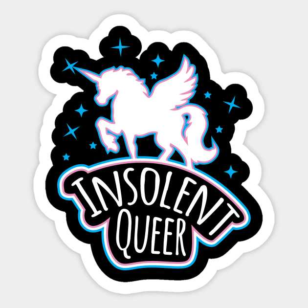 Insolent Queer Sticker by Beardicorn